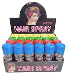 Variety Savings Temporary Hair Color Spray 24 Cans Assorted 6 Colors Fast-Drying, Non-Sticky, Non-Damaging,