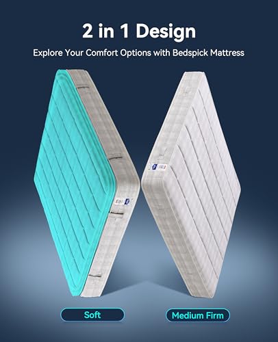 BedsPick 13 Inch Full Mattress, Gel Memory Foam Full Size Mattress in a Box with Removable Topper, Copper Ion Fabric, Independent Pocket Spring, Medium Firm, CertiPUR-US, 365 Night Trial, Made in USA - Image 4