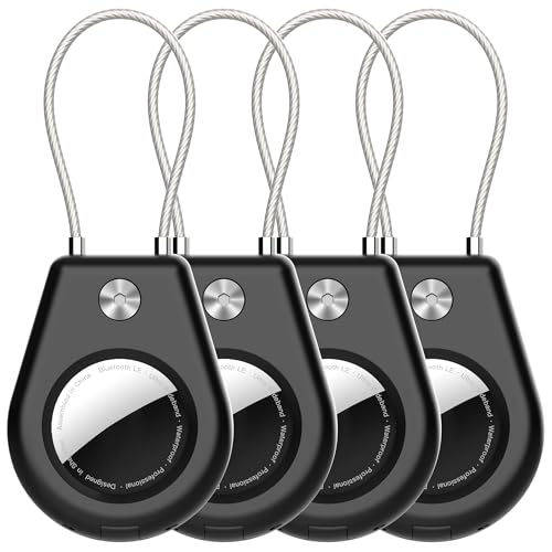 Protector Airtag anticaída con lazo de acero para evitar pérdidas en llaves y equipajes