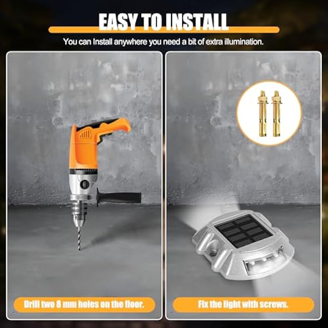 Solar Pathway Lights LED Bright White Solar