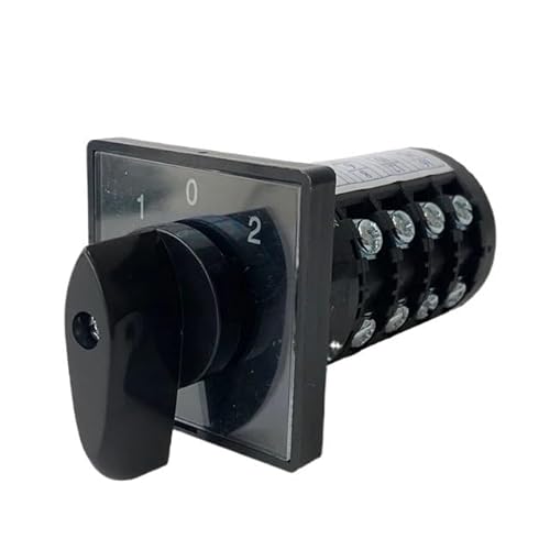 GKJHTED Interruptor de conmutación Universal de Leva, eléctrico, de Tres Posiciones, 16 terminales, 20 A, 4 Polos