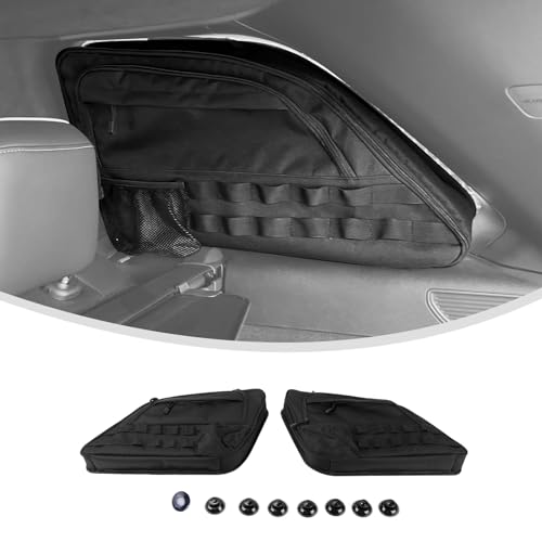 Linskip Rear Side Window Storage Bag Compatible with 4th gen Jeep Grand Cherokee 2011-2020, Storage Bag for Jeep Grand Cherokee Trunk Organizer Accessories(black)