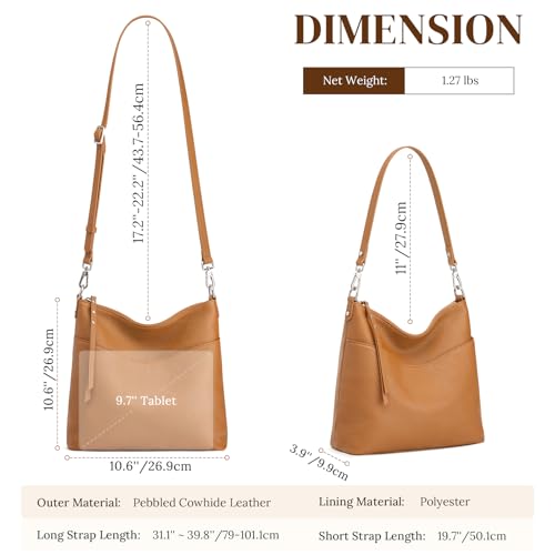 Bolso Tote de Cuero S-ZONE para Mujer Mediano miniatura 4