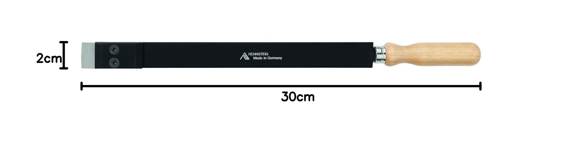 465 020 0 raspador plano de carburo, negro/Beige, 300 x 20 x 5 mm
