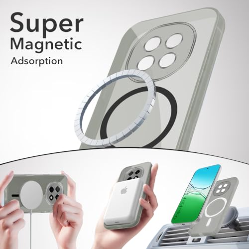 Image of Jkobi Lifetime Anti-Yellow MagSafe Compatible Clear Back Cover Case for Oppo F29 Pro (Sleek Hard Crystal | Shockproof and Camera Protection)