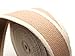 CRAFTMEMORE 1 1/2 Inches Cotton Webbing Strap, Two Tone Heavy Webbing Straps for Arts and Crafts, Luxury Bag Strap (5 Yards, Tan-Ivory)