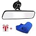 Heart Horse Rétroviseur intérieur grand Angle rétroviseur intérieur avec chiffon de nettoyage en microfibre universel pour voiture camion Suv (9,6 pouces)