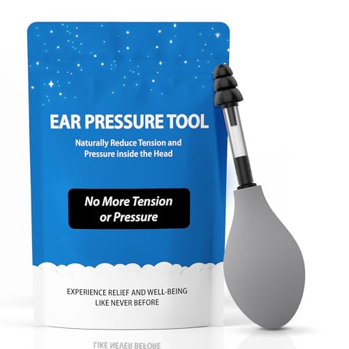 Ear Pressure Relief Suction Device - Instant Inner Ear Tension Relief for Migraines, Tinnitus & Travel Discomfort | Safe, Portable & Effective Ear Wax Removal Tool (1pack)