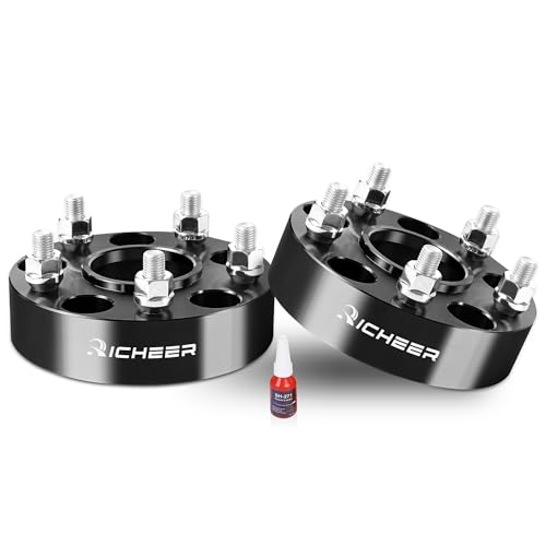 Richeer 2PCS 1.5 5x4.75 Wheel Spacers for Camaro Corvette Eldorado Sonoma Jimmy Firebird S10 Hubcentric 5x120.65mm with 12x1.5 Studs & 70.5mm Center Bore(Dont fit S10 Front hub of 2WD Models)