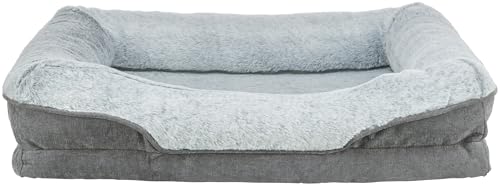TRIXIE Panier orthopédique pour Chien Vital Lino 70 × 55 cm en Gris - Coussin de qualité avec...