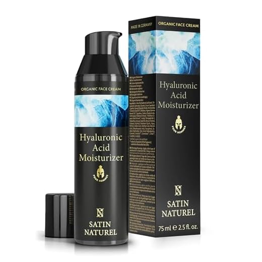 BIO Moisturizer Face für Männer mit Aloe Vera + Hyaluron + Arganöl - Gesichtscreme Männer für die optimale Pflege und Frische - Gesichtspflege Männer 75ml - Skincare Vegan - Satin Naturel