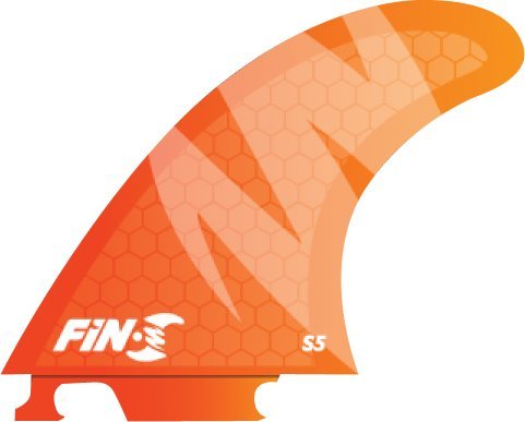 Amazon | fin-s S - 5サーフボードハニカムネオンオレンジ3フィン | 3D