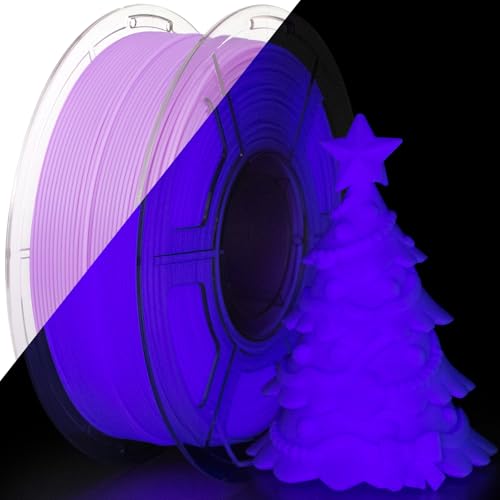 Image of iSANMATE PLA Glow in the Dark Filament, PLA Lights Filament Purple for 3D Printers, Dimensional Accuracy + /- 0.03 mm, 1 kg /Spool