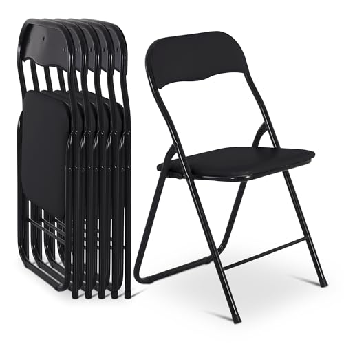 Raburg Klappstuhl Set, Gästestuhl klappbar, 6er-Set - gepolstert, leicht...