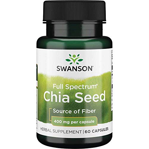 Swanson Full Spectrum Chia Seed 400 Milligrams 60 Capsules