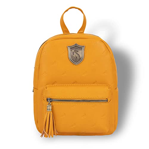 Harry Potter Hufflepuff Premium - Mini mochila en relieve, amaril...