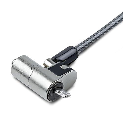 StarTech.com Nano Laptop Cable Lock, 6ft (2m), Anti-Theft Keyed Lock, Security Cable Locks Nano Slot Notebooks - Image 2