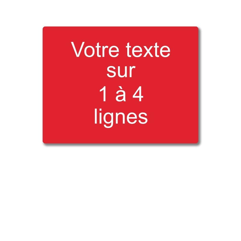 Targa Personalizzata In Acrilico | 20x15cm | Incisione Fino A 4 Righe | Adesiva O Con Fori - Foto 7