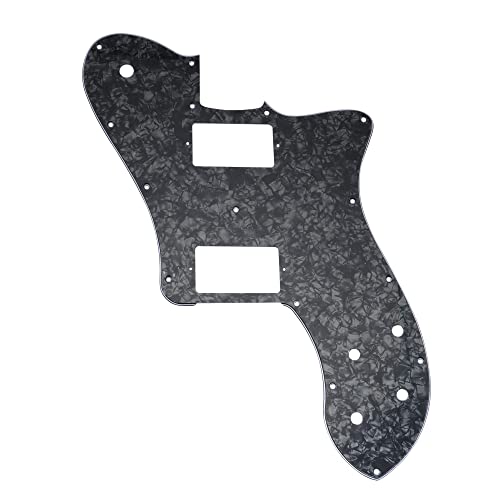 Musiclily Pro 15 Trous Couvert HH Pickguard pour Guitare électrique Mexique Fender 72 Tele Deluxe Style, 4 plis Black… - Les Beatles, Paul McCartney, John Lennon, RIngo Starr, George Harrison Musiclily Pro 15 Trous Couvert HH Pickguard pour Guitare électrique Mexique Fender 72 Tele Deluxe Style, 4 plis Black…