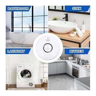 WiFi Water Leak Detectors 5 Pack, 120dB Adjustable Loud Water Leak Sensor, Wireless Wi-Fi Water Leak & Drip Alarm, App Alerts, 5 Water Alarm Sensors & 1 Hub for Home Kitchen, Bathroom, Sink, Laundry