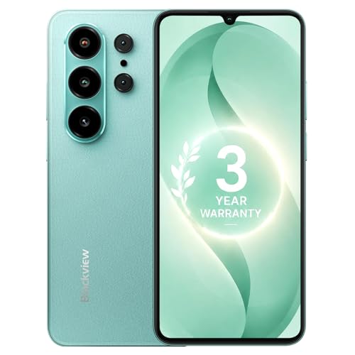 Blackview Wave 10C Unlocked Smartphone, 6.88" Large Screen, Android 16 Cell Phone 16GB+128GB(1TB Expand), Dual SIM/32MP+13MP, Face ID/GPS/OTG, Works with T-Mobile, Green
