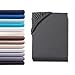 Produktbild Hometex Premium Textiles Exclusive Spannbettlaken Spannbetttuch bis 25 cm Steghöhe | Bettlaken 100% Baumwolle | Extra starker Stoff 160 g/m² | Oeko-TEX® Made IN Green | 180-200x200 cm | Anthrazit