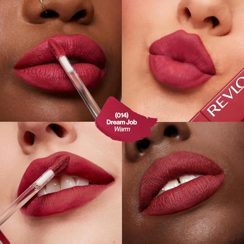 Image of REVLON Colorstay Limitless Matte Liquid Lipstick for woman, Waterproof, Long-Lasting, 100% Vegan, Lightweight, No-Budge Matte, Dream Job - (014)