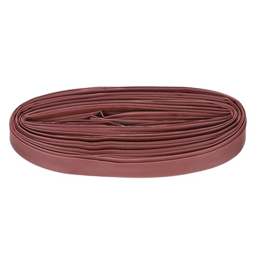 QUARKZMAN Tubo retráctil para calor, 3/4 pulgadas de diámetro interior, 49 pies de largo, relación de contracción 2:1, funda retráctil de PE para aislamiento de cables eléctricos, marrón