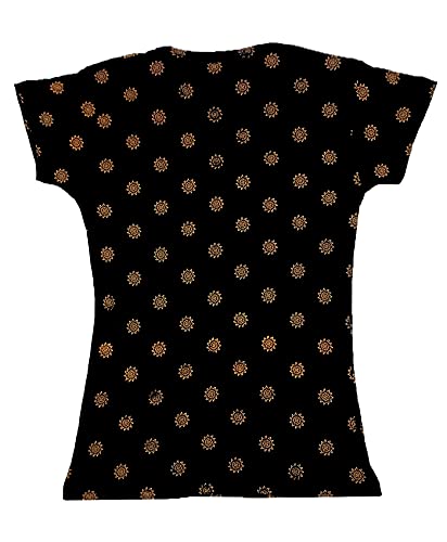 Image of indi weaves Girls Printed Cotton Half Sleeves Tshirts (Pack of 3)