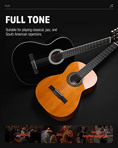 Donner Guitare Classique 4/4 Pack pour Adulte Débutant Guitare Acoustique Folk 39 Pouces avec Nylon Corde Accordeur… - Les Beatles, Paul McCartney, John Lennon, RIngo Starr, George Harrison Donner Guitare Classique 4/4 Pack pour Adulte Débutant Guitare Acoustique Folk 39 Pouces avec Nylon Corde Accordeur… – Image 7