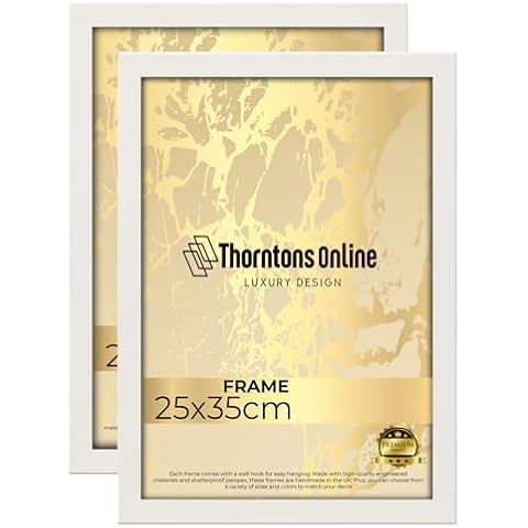 Throntons B4 White MDF Photo Frames Cover