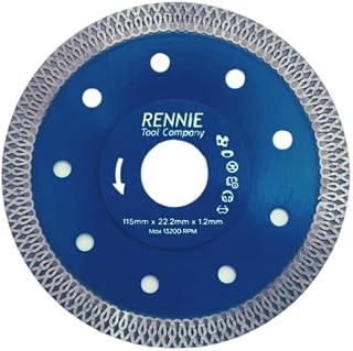 115mm (4 1/2") Diamond Saw Blade Cutting Disc 1.2mm Super Thin Turbo Disk for Angle Grinder Cutting Porcelain Tiles Granite Marble Ceramics