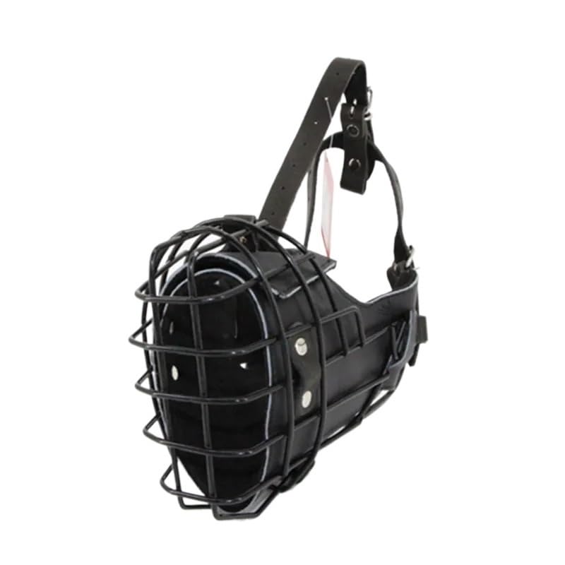 GUYANA Bozal Accesorios for la Boca del Perro de Entrenamiento de la máscara de la Jaula de la Boca del Impacto del Perro Anti de la mordedura Bozal Perro Mediano (Color : Black M)