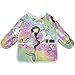 xigua Tablier de peinture imperméable pour enfants, motif sirène et licorne, ciel étoilé coloré, pour salle à manger, jeu, peinture pour enfants de 2 à 6 ans - - M