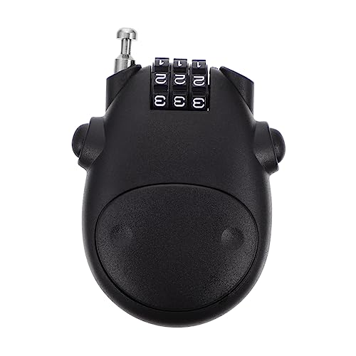 Abaodam 2pcs High Security Password Lock for Bicycles and Motorcycles Telescopic Steel Cable Helmet Lock with Weather Resistance Versatile and Easy to Use for Daily Locking Needs