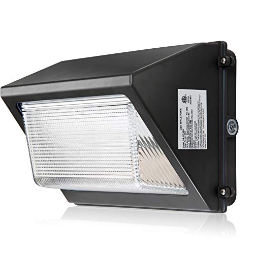 100W LED Wall Pack Lights with Photocell 13000LM Dusk-to-Dawn 5000K Commercial and Industrial Outdoor Security Lighting Fixture LED Flood Light IP65 Waterproof AC100-277V ETL DLC Listed