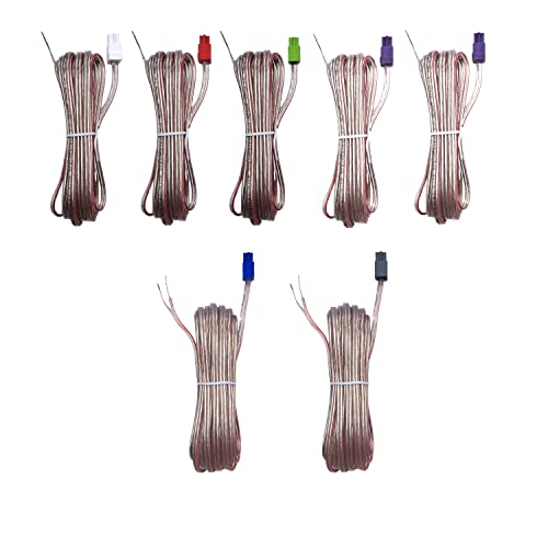7X Pieces Red Gray Speaker Sound Wires Cords Cables Compatible with Sony Home Cinema Theater System