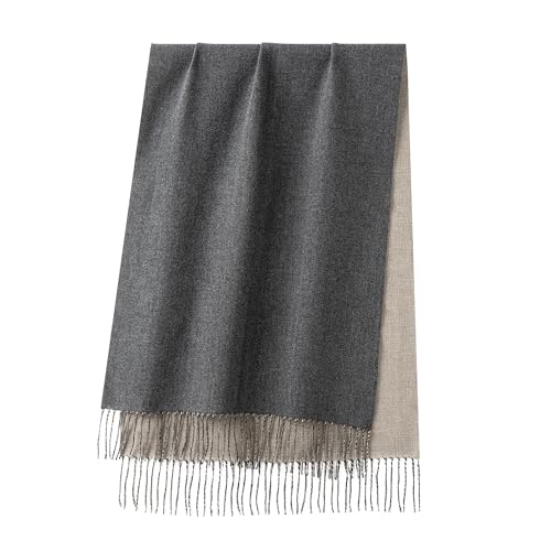 CALVIN & OLIVIA Women's Fall Winter Scarf Thick Classic Plaid Scarf Wrap Warmth Soft Oversized Cashmere Feel Scarves