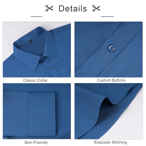 Image of Alizeal Mens 3 Pcs Long Sleeve Shirts Set