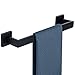 Sayayo Toalleros Montado en la Pared Toallero de baño Toallero de 40 cm, SUS-304 Acero Inoxidable Negro Mate, EGYT040-B