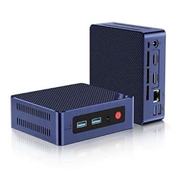 Beelink Mini PC Mini S12 Pro, 12ª geração Intel-N100 (4C/4T, até 3,4GHz), 16GB RAM DDR4 500GB PCle SSD, mini computador desktop 4K@60Hz, Dual HDMI, WiFi6, BT5.2, USB3.2, LAN, baixa potência
