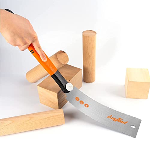 TOOLANT Japanese Pull Saw Hand Saw,10' Ryoba Double Edge Flush Cut Saw with SK5 10&18TPI Blade for Woodworking