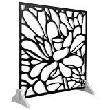 TEHAUX Decorazione Finestra Vintage in Legno Nero per Pareti e Tavoli