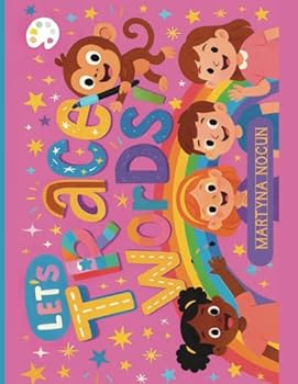 Paperback Let’s trace words: Educational book, pink cover version Book