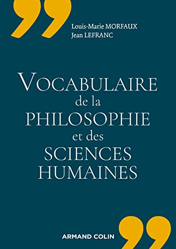 Télécharger Vocabulaire de la philosophie et des sciences humaines Livre PDF Gratuit