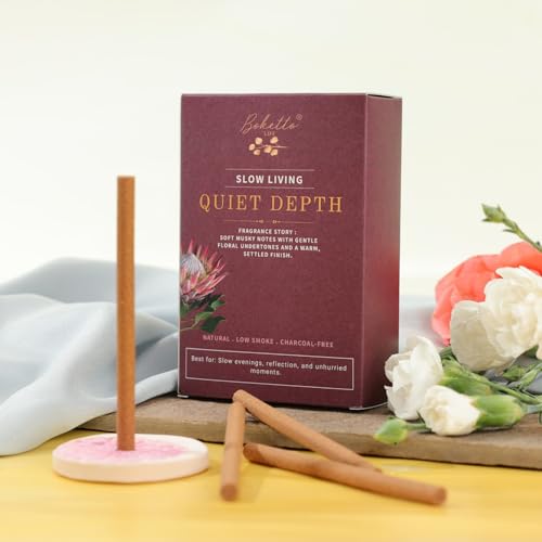 Image of Bambooless Incense Sticks | Soft Musk with Gentle Floral Undertones | Clean Fresh Pakiza Fragrance | Low Smoke Bamboo-Free Incense for Home, Meditation & Relaxation (Pack of 30)