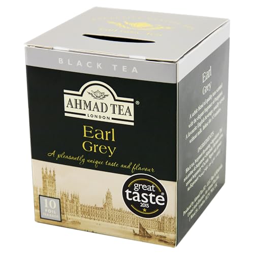 Ahmad Tea London Chá Preto Earl Grey 10 Saquinhos De Chá 20G