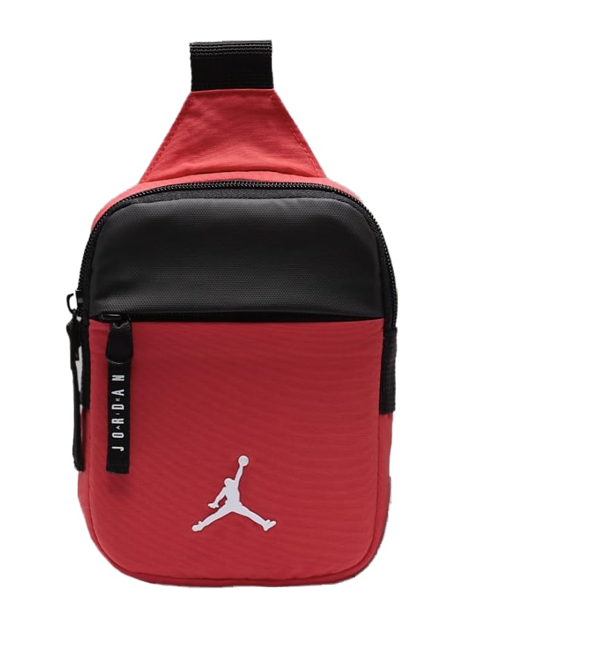 Nike Jordan Airbone FN6295 604 - Riñonera unisex para adultos, rojo y negro, One size