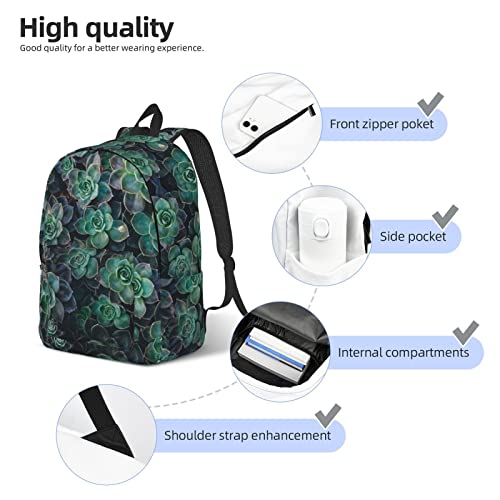 Sac à dos ordinateur portable et voyage vert grand volume taille S décontracté