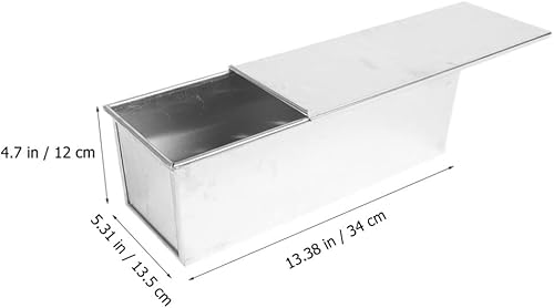 Miniatura 5 de UPKOCH Pullman - Moldes para hornear tostadas con tapa, moldes para hornear tostadas, caja de tostadas antiadherentes, utensilios para hornear,
